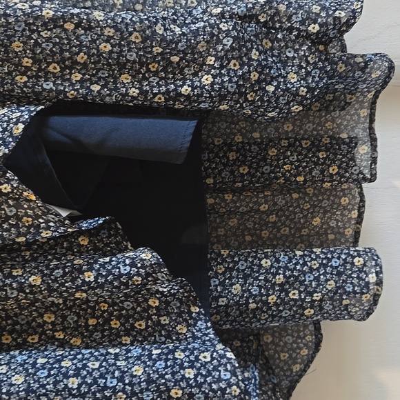 Abercrombie & Fitch Navy Floral Midi Dress - Picture 8 of 13